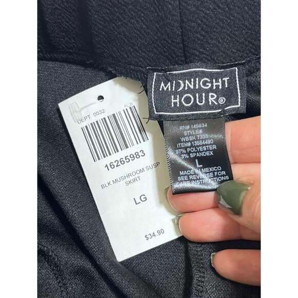 Midnight Hour Mushroom Patch Suspender Skirt Hot Topic XL Gothic Grunge NWT - Picture 7 of 10